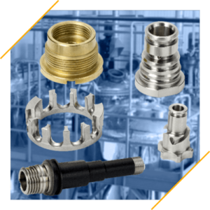 Part for a fluidic component subjected to high pressure